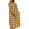 Yellow,White & Black plaid "Safe" Dress