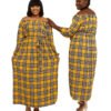 Yellow,White & Black plaid "Safe" Dress