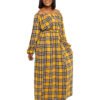 Yellow,White & Black plaid "Safe" Dress