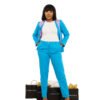 Pastel blue and purple "Knew" Jacket suit