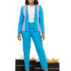 Pastel blue and purple "Knew" Jacket suit