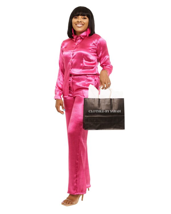 Rose pink "Settled" Pants set