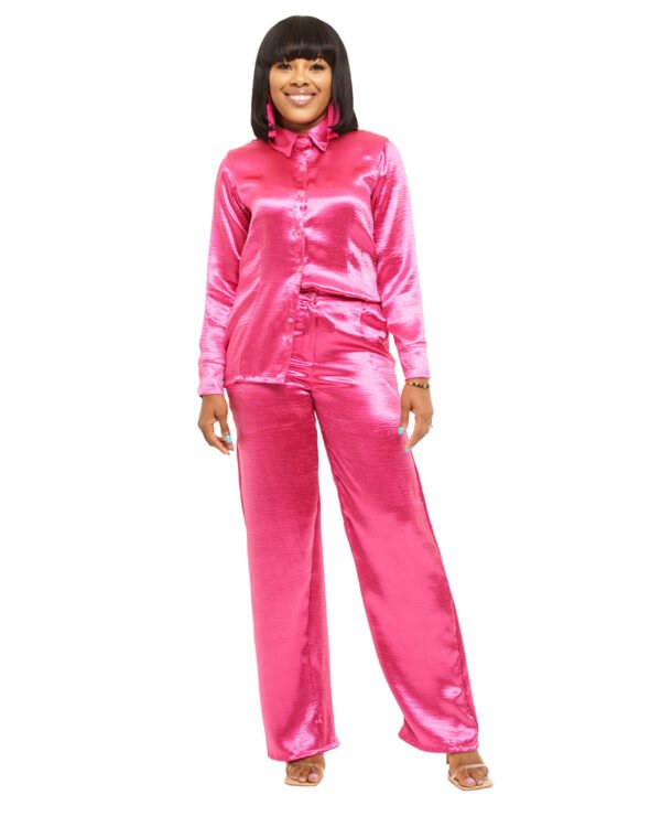 Rose pink "Settled" Pants set