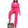 Rose pink double breasted "Power" Suit