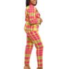 Neon Pink & Green "Rainbow" Pants suit