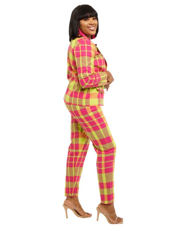 Neon Pink & Green "Rainbow" Pants suit
