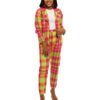 Neon Pink & Green "Rainbow" Pants suit