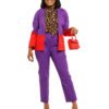 Pants suit Royalty 2 Purple & Red color block "Royalty" Pants suit