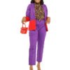 Pants suit Royalty 3 Purple & Red color block "Royalty" Pants suit