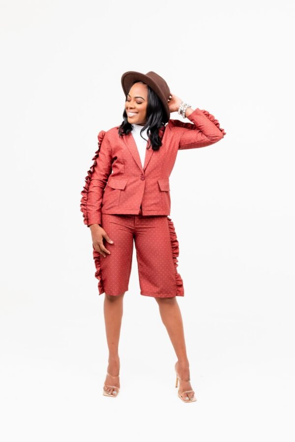 Cinnamon Brown "Statement" Shorts Suit