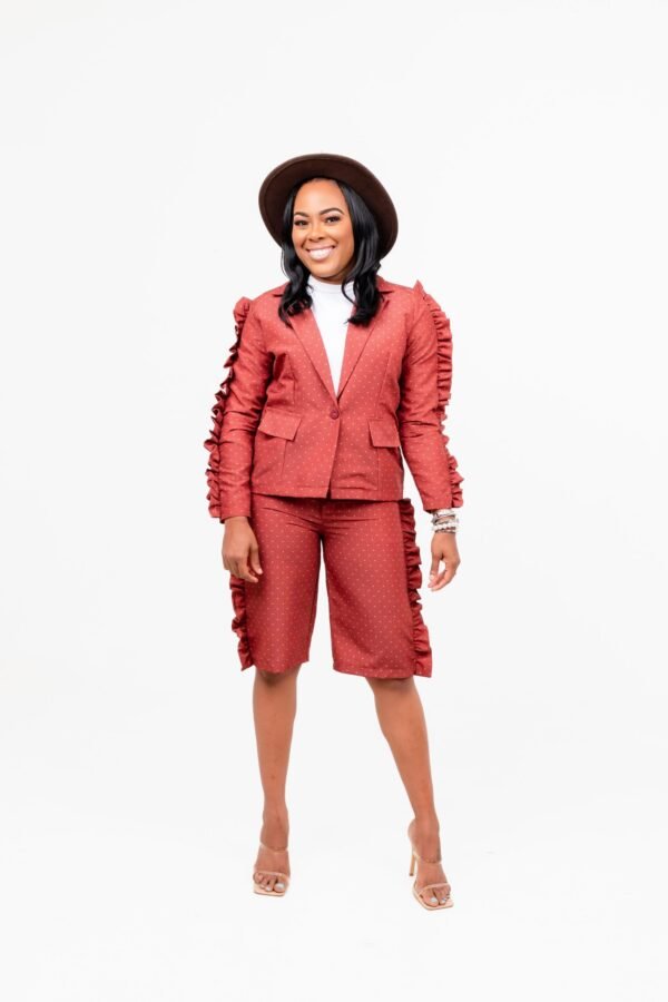 Cinnamon Brown "Statement" Shorts Suit