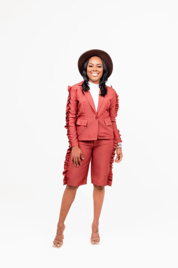 Cinnamon Brown "Statement" Shorts Suit