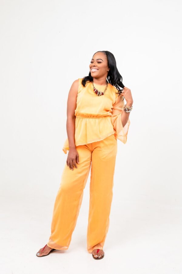 Mustard Yellow "Staycation" Pants Set