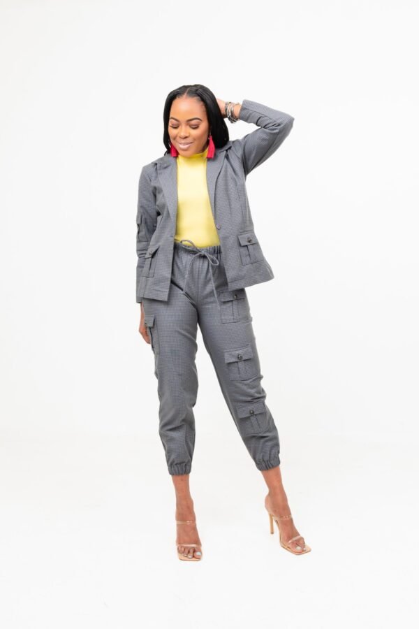 DSC09697 Checkered Grey "Military Cargo" Suit