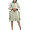 Lime Green & Grey "Shades of Wealth" Dress