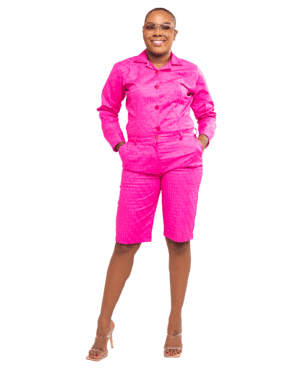 Rose Pink "Chill" Shorts Set