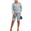 Grey "Chill" Shorts Set