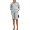 Grey "Chill" Shorts Set