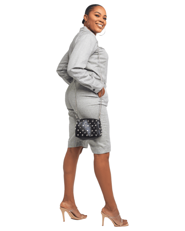 Grey "Chill" Shorts Set