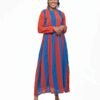 Orange & Blue "Grace" Dress