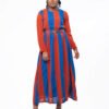 Orange & Blue "Grace" Dress