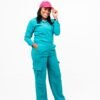DSC09707 "Pacific" Turquoise Cargo Pants Set