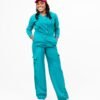 DSC09720 "Pacific" Turquoise Cargo Pants Set