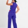 Purple "he blocked it' Cargo Pants Set