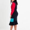 Multicoloured "He blocked it" Dress