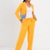 Mustard Yellow "Tulled" Jacket Suit
