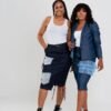 Jeans "Balanced" Skirt Suit