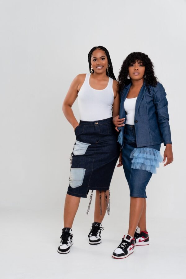 Jeans "Balanced" Skirt Suit