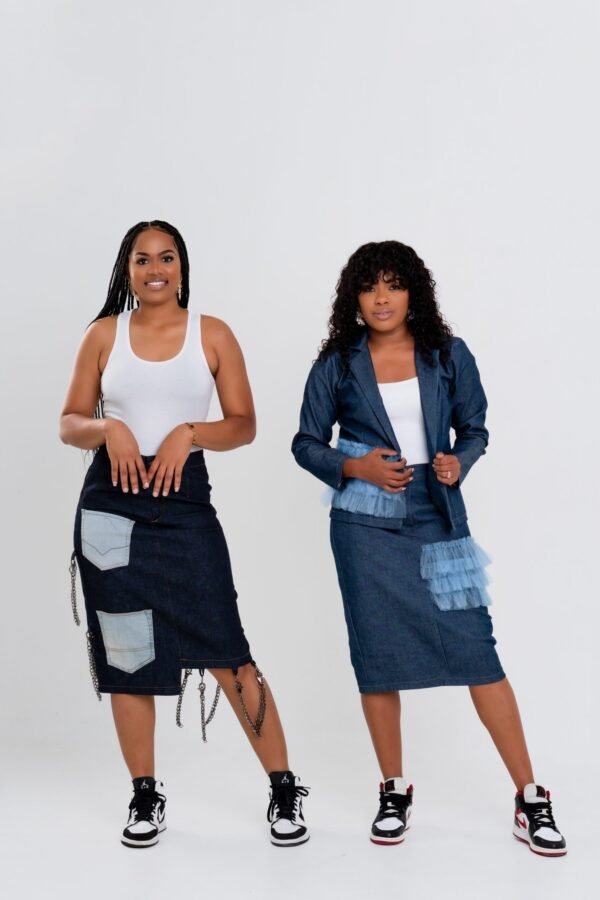 Jeans "Balanced" Skirt Suit