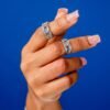 Silver Crystal Rings