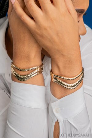 Gold Textured Cuff