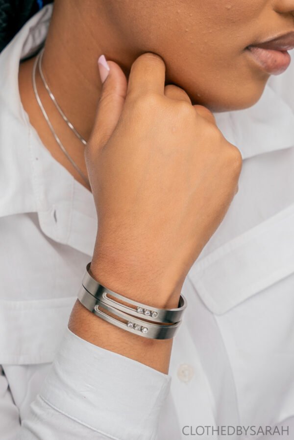 Silver Diamond Bracelet