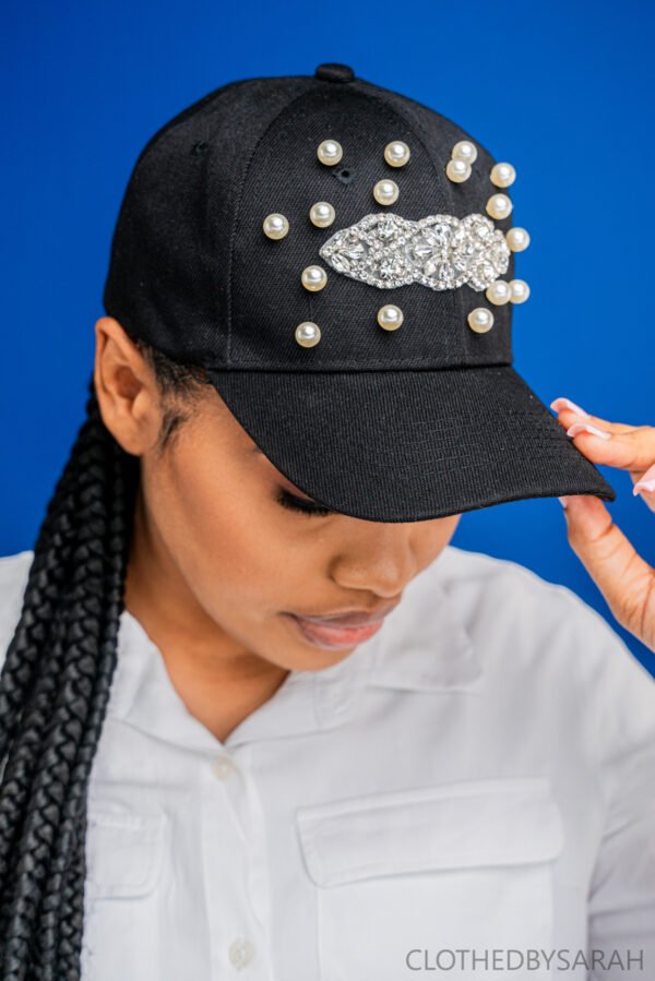 Black Pearl & Diamond Hat