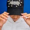 Black Pearl & Diamond Hat