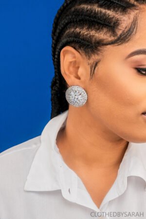 Silver Crystal Earrings