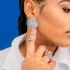 Silver Crystal Earrings