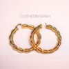 Gold Twist Hoops
