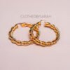 Gold Twist Hoops