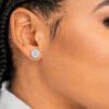 Silver Crystal Earrings
