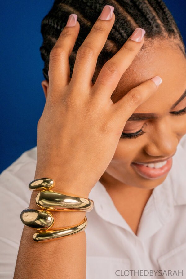 Gold Abstract Cuff